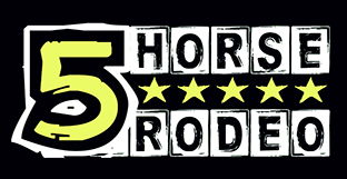 5 Horse Rodeo Logo